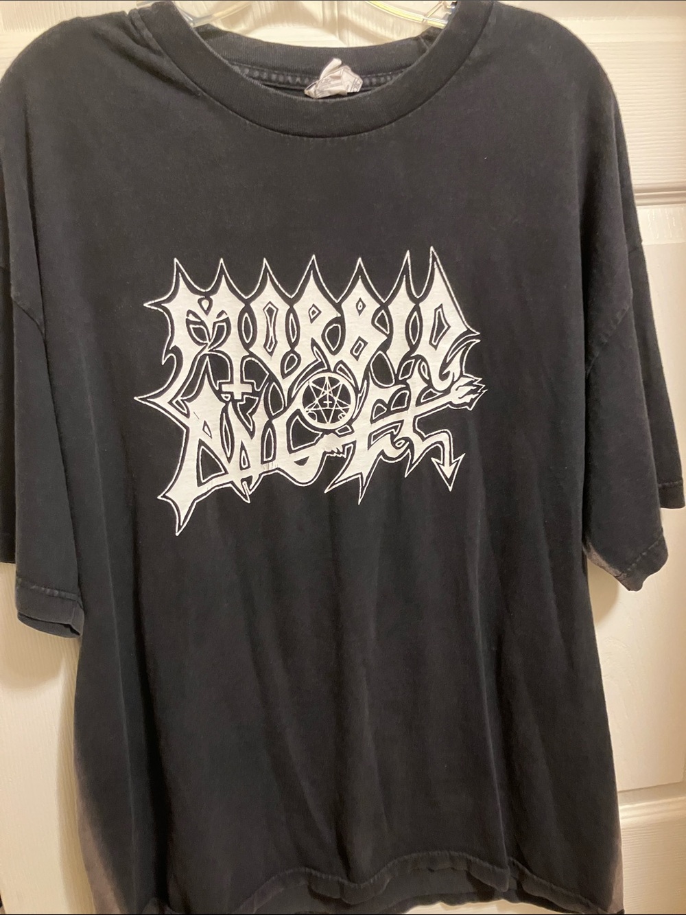 Alstyle Black Graphic Short Sleeve T-Shirt with White Band Logo